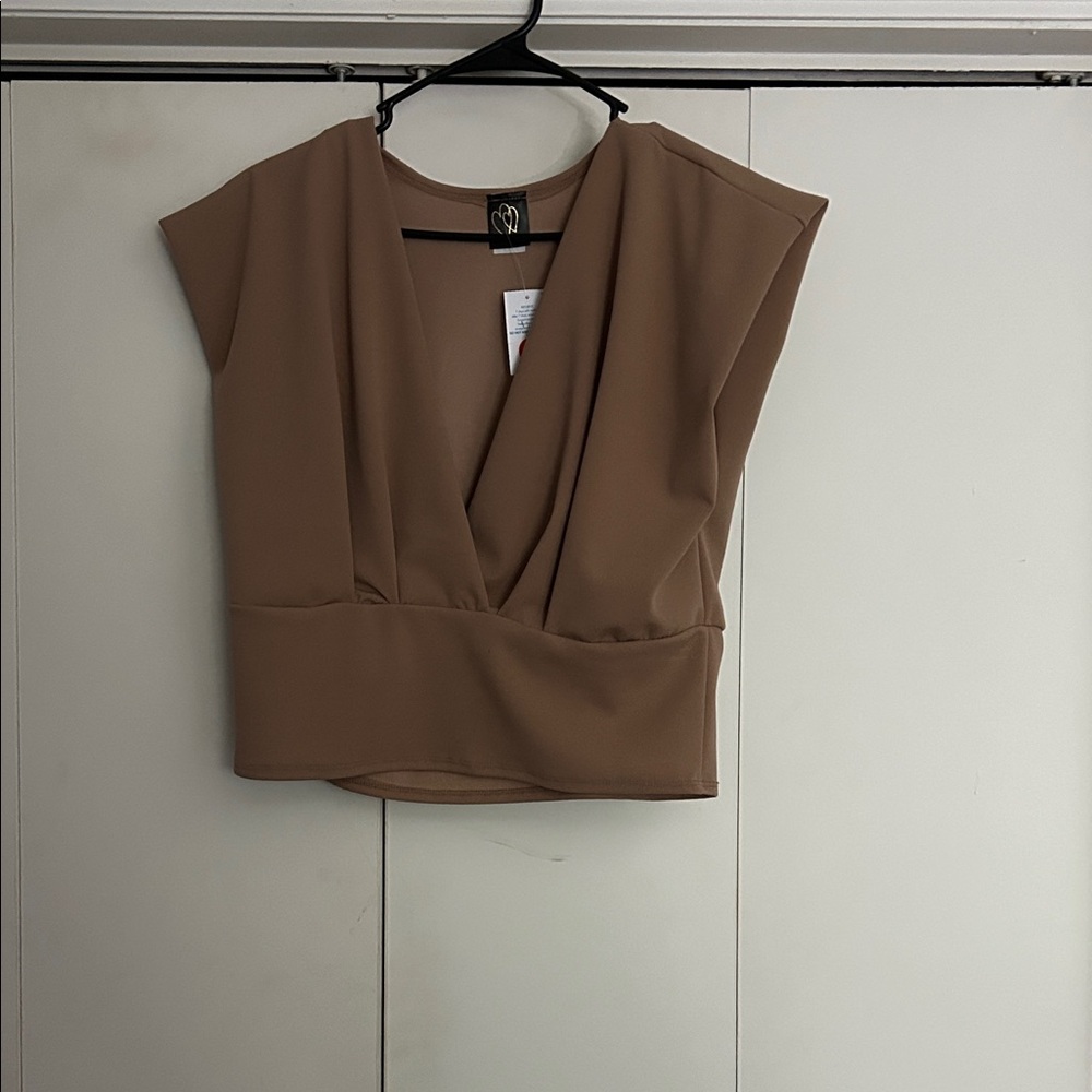 Chic Tan Women's Blouse